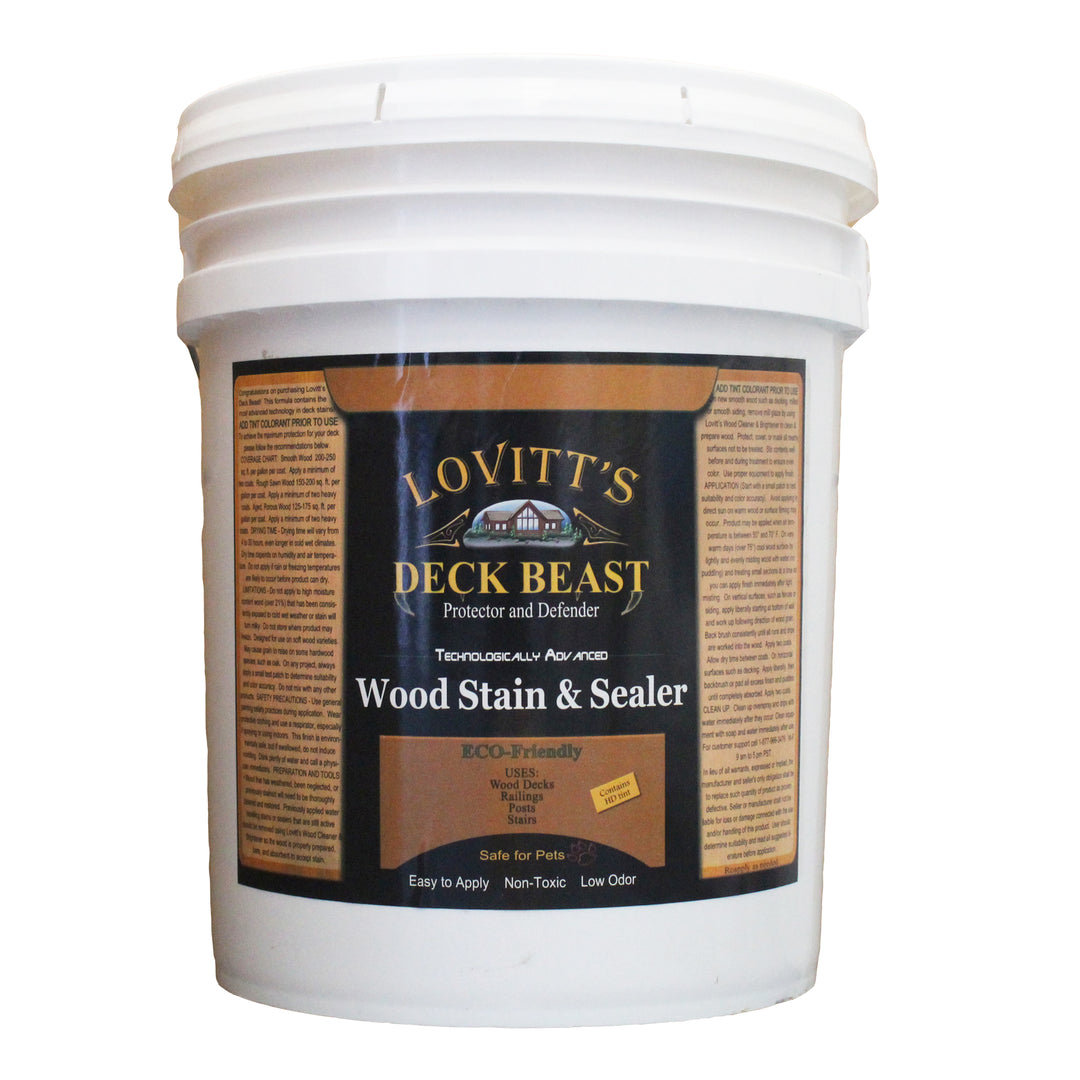 Lovitt's Deck Beast Wood Deck Stain and Sealer